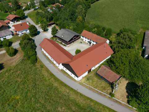 Gemeinde Bad_Griesbach Landkreis Passau Parzham Luftbild Bruder Konrad Geburtshaus (Dirschl Johann) Deutschland PA